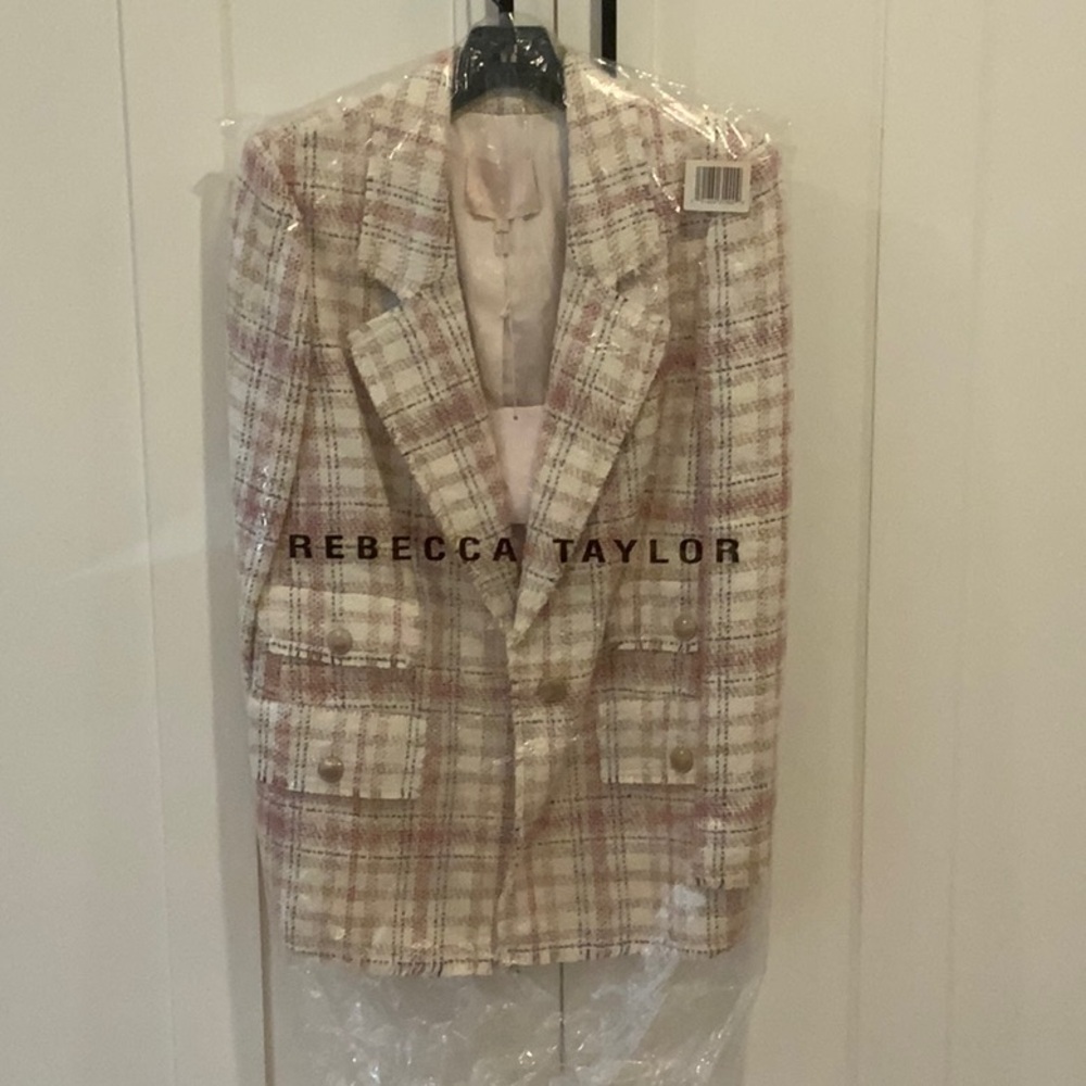 NWT Rebecca Taylor Tweed Blazer Size 4